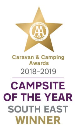 AA Campsite of the Year (South East) 2018-2019 Winner!